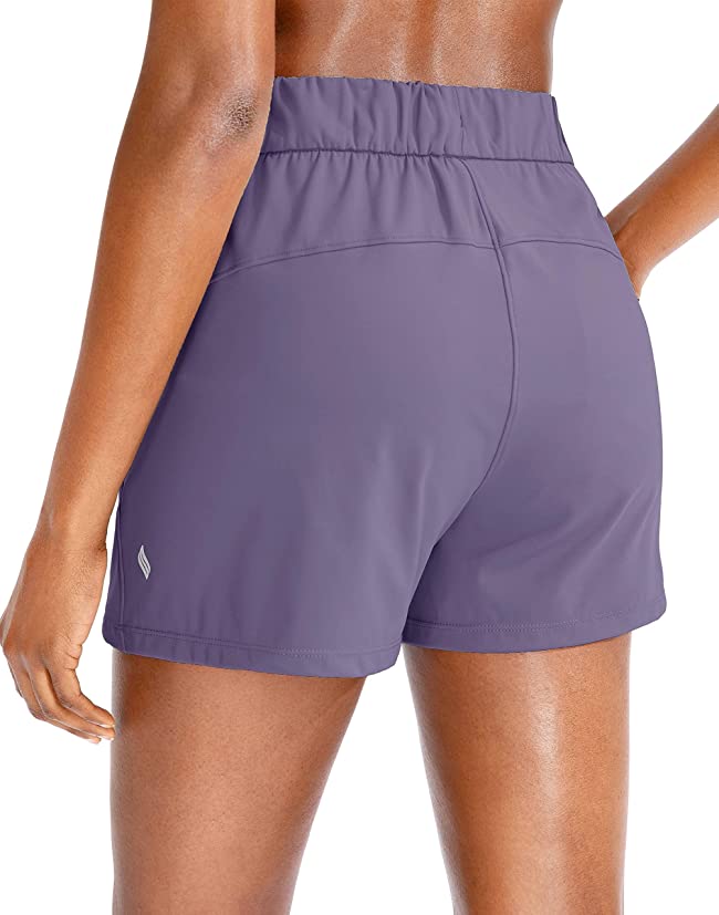 SANTINY Women's Lounge Shorts 2.5'' Comfy Workout Hiking Athletic Running Casual Shorts for Women with Pockets