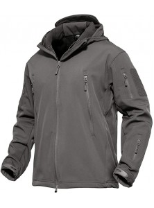 MAGCOMSEN Men's Hooded Tactical Jacket Water Resistant Soft Shell Snow Ski Winter Coats