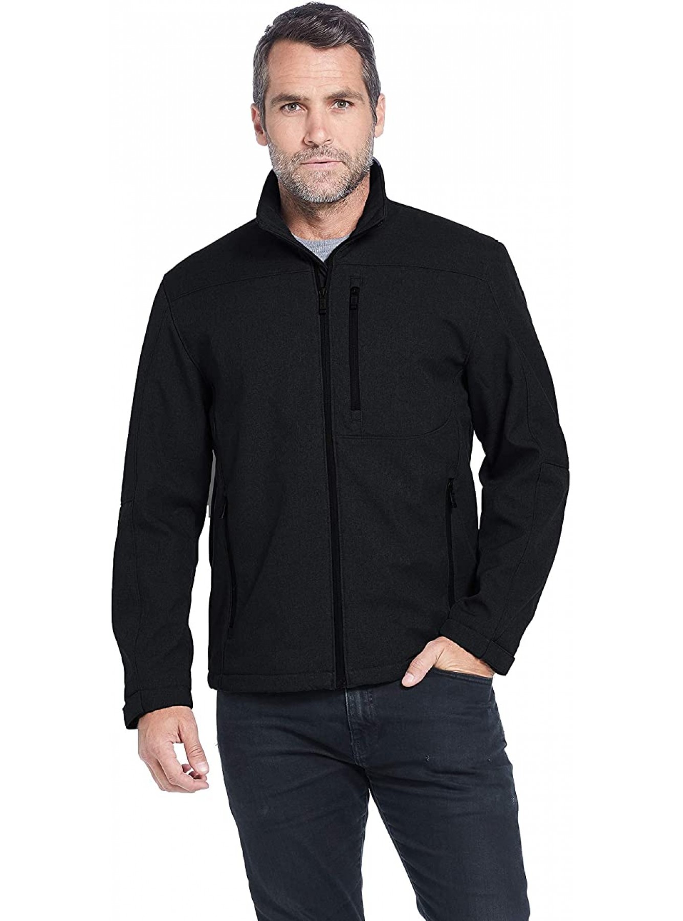 Weatherproof Men's Midweight Water and Wind Resistant Soft Shell Jacket